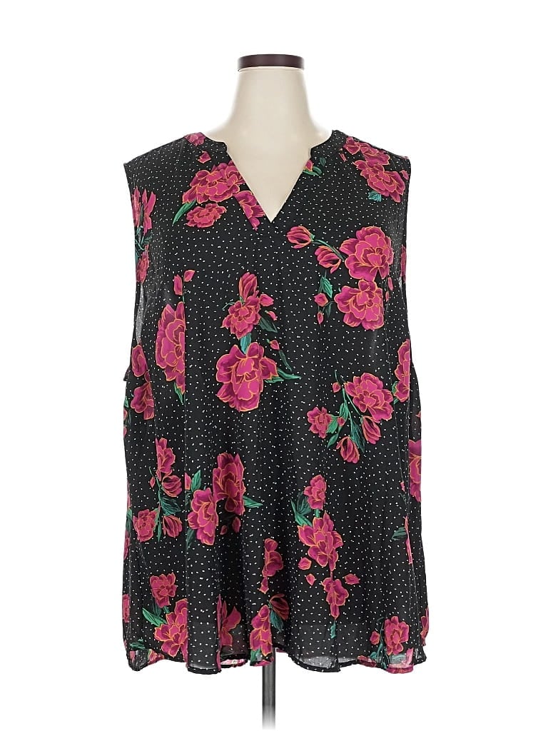 Pre-owned Torrid Sleeveless Blouse In Black