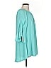MULTIPLES Teal 3/4 Sleeve Blouse Size S - photo 4