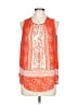 Collective Concepts 100% Polyester Orange Sleeveless Blouse Size L - photo 1