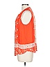 Collective Concepts 100% Polyester Orange Sleeveless Blouse Size L - photo 5