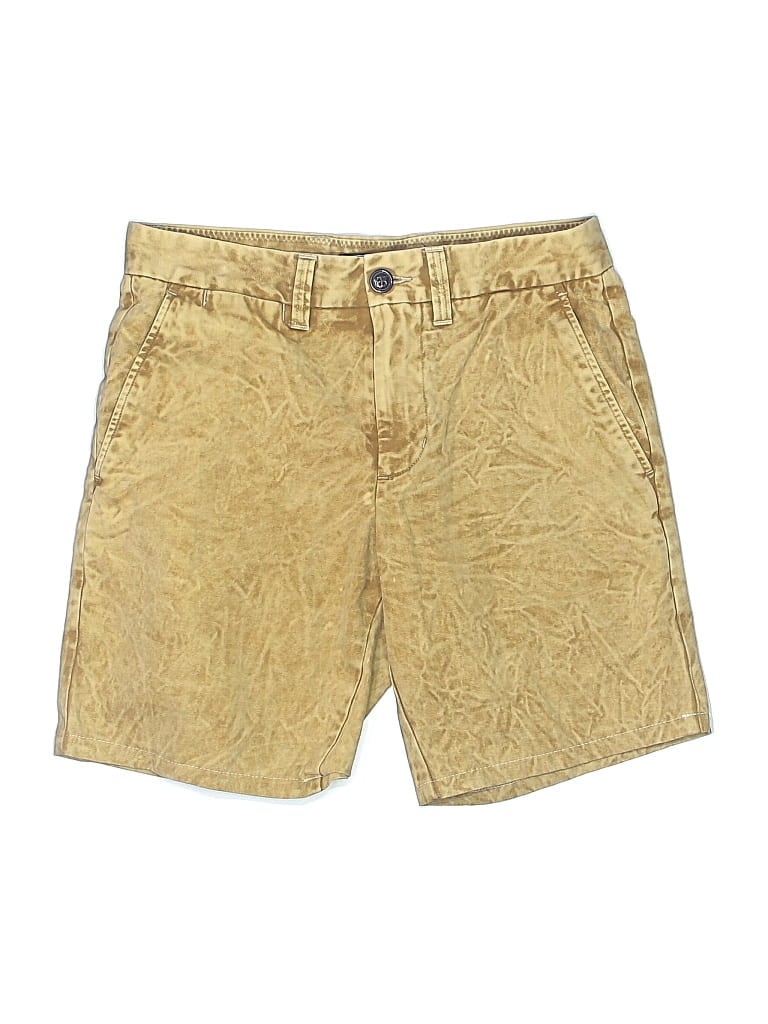 Pre-owned Lands' End Khaki Shorts In Gold