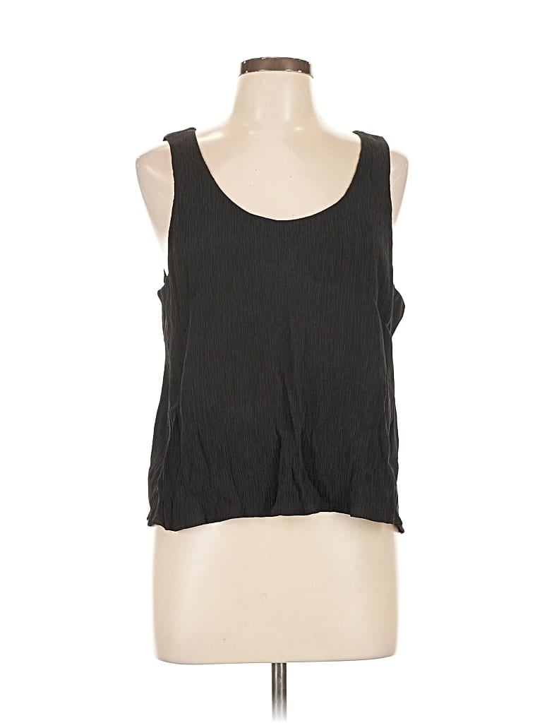 Pre-owned Everlane Sleeveless Top Black Scoop Neck Tops
