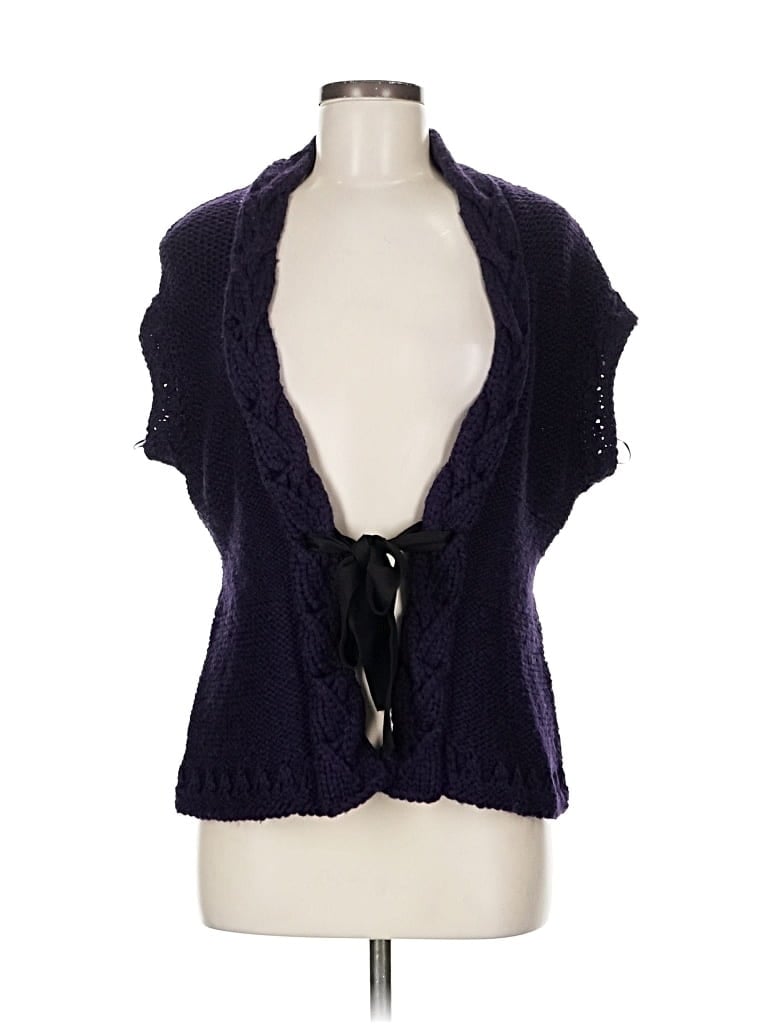 CLASSIQUES ENTIER Pre-owned Wool Cardigan Sweater In Purple