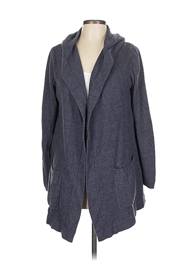 Pre-owned Barefoot Dreams Cardigan Sweater In Black