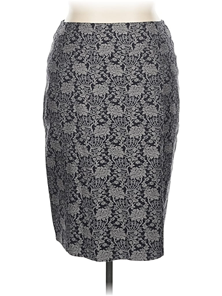 Pre-owned Ann Taylor Formal Skirt In Gray