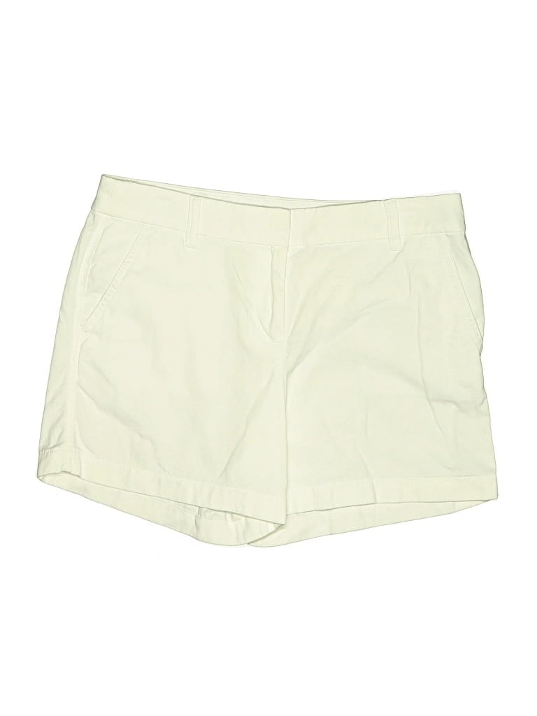 Pre-owned J.crew Factory Store Khaki Shorts In White