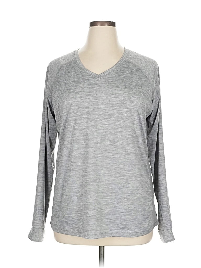 Pre-owned Holloway Long Sleeve T-shirt In Gray