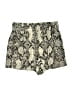 Express 100% Rayon Paisley Gold Shorts Size XXS - photo 2