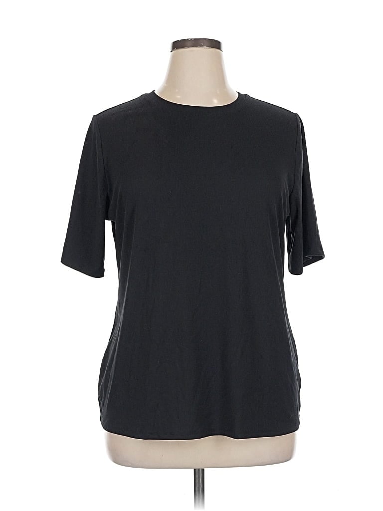 NINE WEST Pre-owned Short Sleeve T-shirt In Black