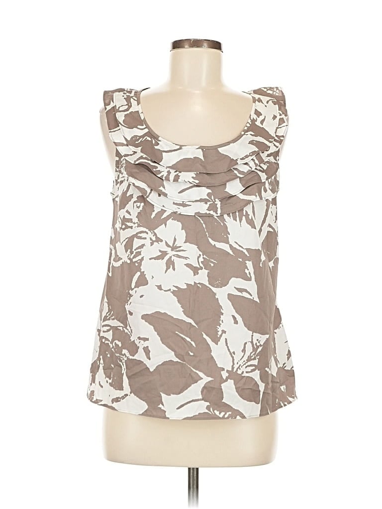 Pre-owned The Limited Sleeveless Blouse In Brown