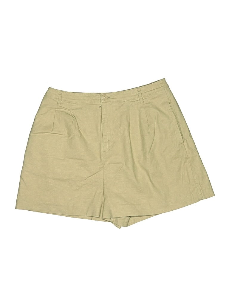 Pre-owned Open Edit Khaki Shorts In Brown