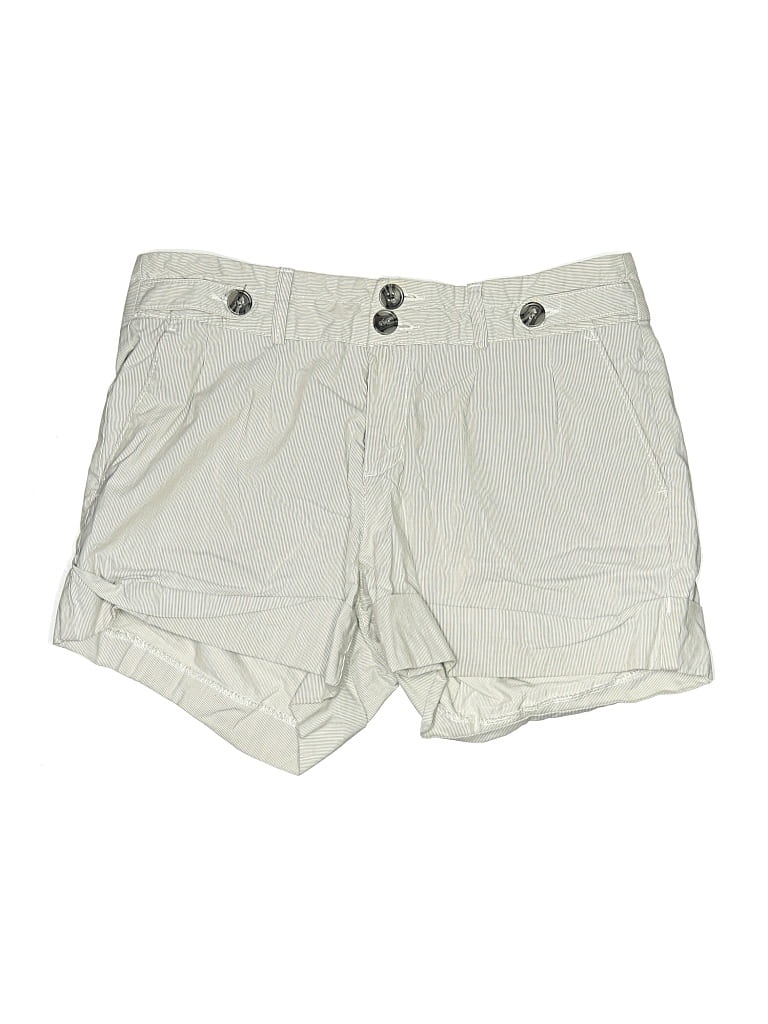 Pre-owned Banana Republic Factory Store Khaki Shorts In White
