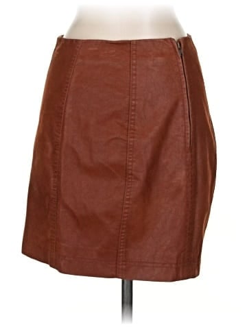Free People Faux Leather Skirt (view 2)