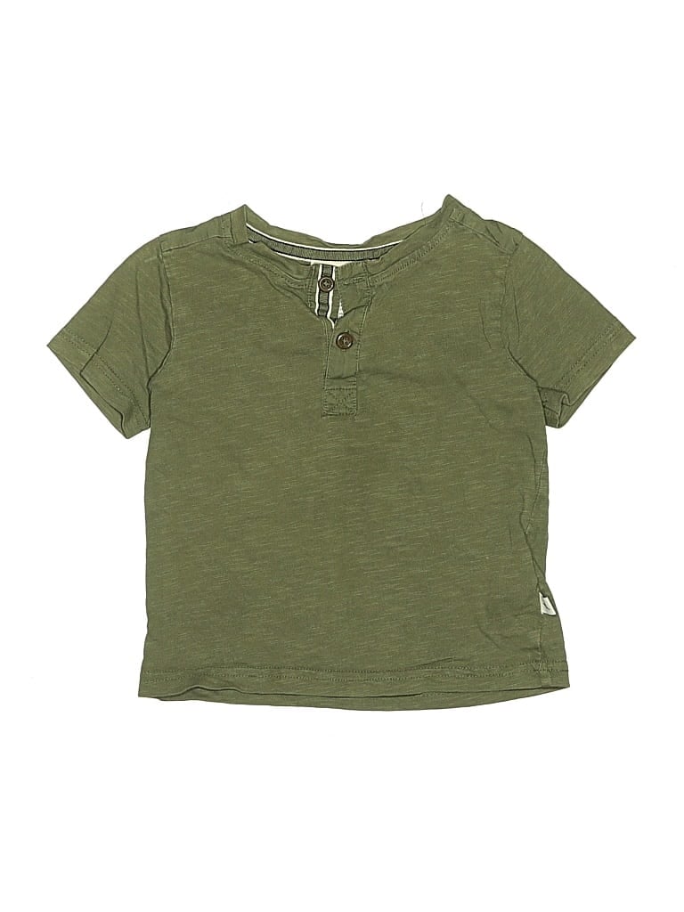 TOMMY BAHAMA Pre-owned Kids' Short Sleeve Henley Shirt In Green