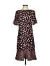 Talbots 100% Polyester Floral Black Pink Casual Dress Size 2 - photo 1
