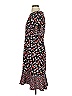 Talbots 100% Polyester Floral Black Pink Casual Dress Size 2 - photo 5
