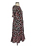 Talbots 100% Polyester Floral Black Pink Casual Dress Size 2 - photo 4