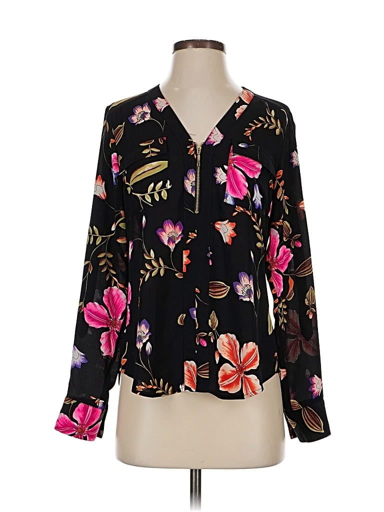 Click to view more detailed imagery on our partner's website Pre-owned Express Long Sleeve Blouse In Black