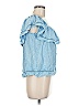 Style Envy 100% Rayon Blue Sleeveless Blouse Size M - photo 4