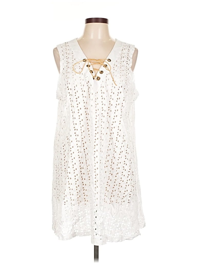 DOTTI Pre-owned Sleeveless Blouse In White