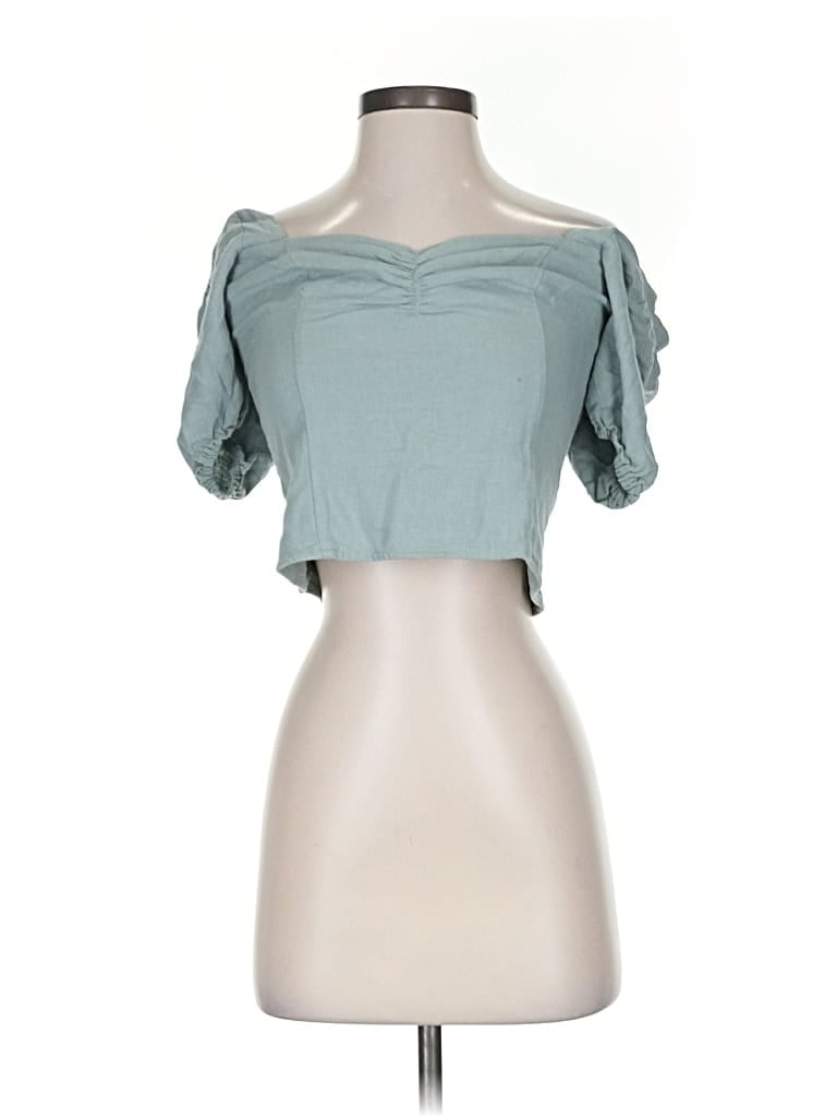 ABERCROMBIE & FITCH Pre-owned Tube Top Green Sweetheart Neckline Tops