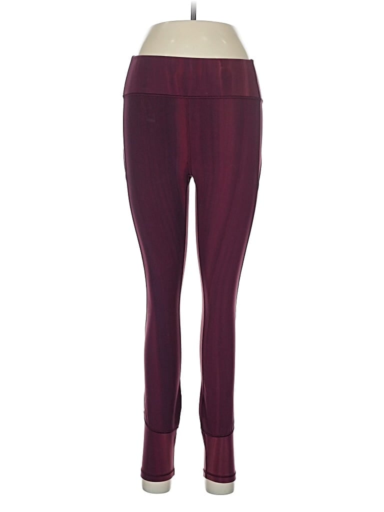 Pre-owned Lululemon Athletica Active Pants In Burgundy