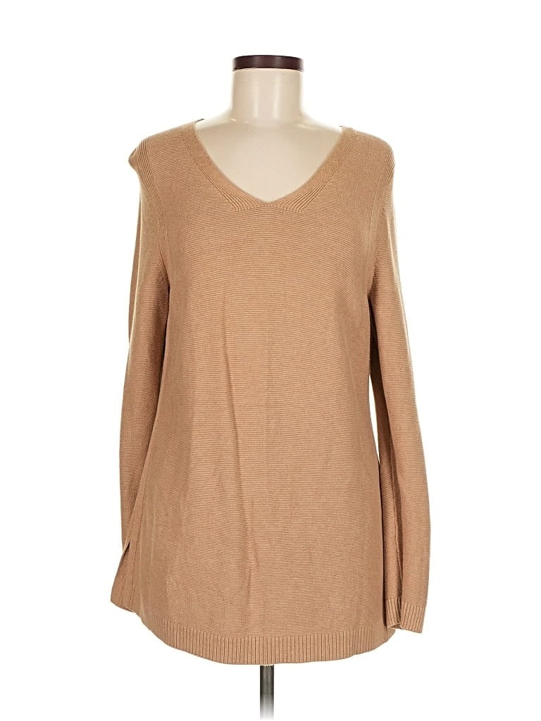 Pre-owned Talbots Pullover Sweater In Brown
