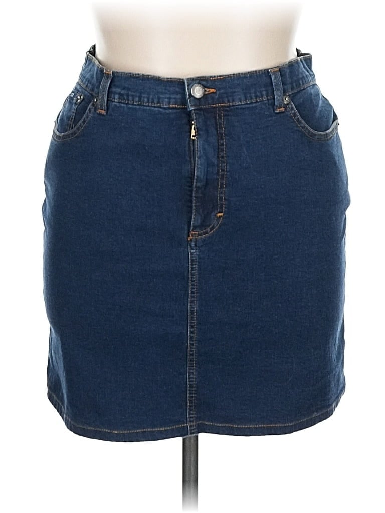 Click to view more detailed imagery on our partner's website Pre-owned Izod Denim Skirt In Blue