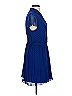 Kensie 100% Polyester Polka Dots Blue Casual Dress Size S - photo 4