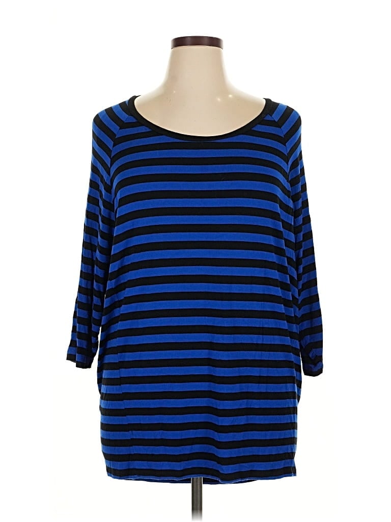 Pre-owned Michael Michael Kors 3/4 Sleeve T-shirt In Blue
