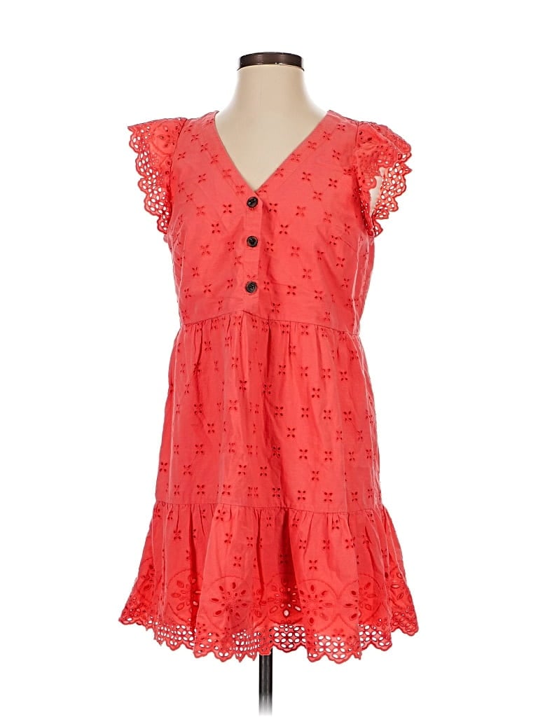 Pre-owned Ann Taylor Loft Casual Dress In Orange