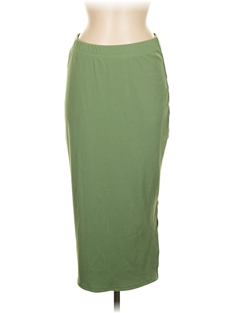 Pre-owned Real Essentials Casual Skirt In Green