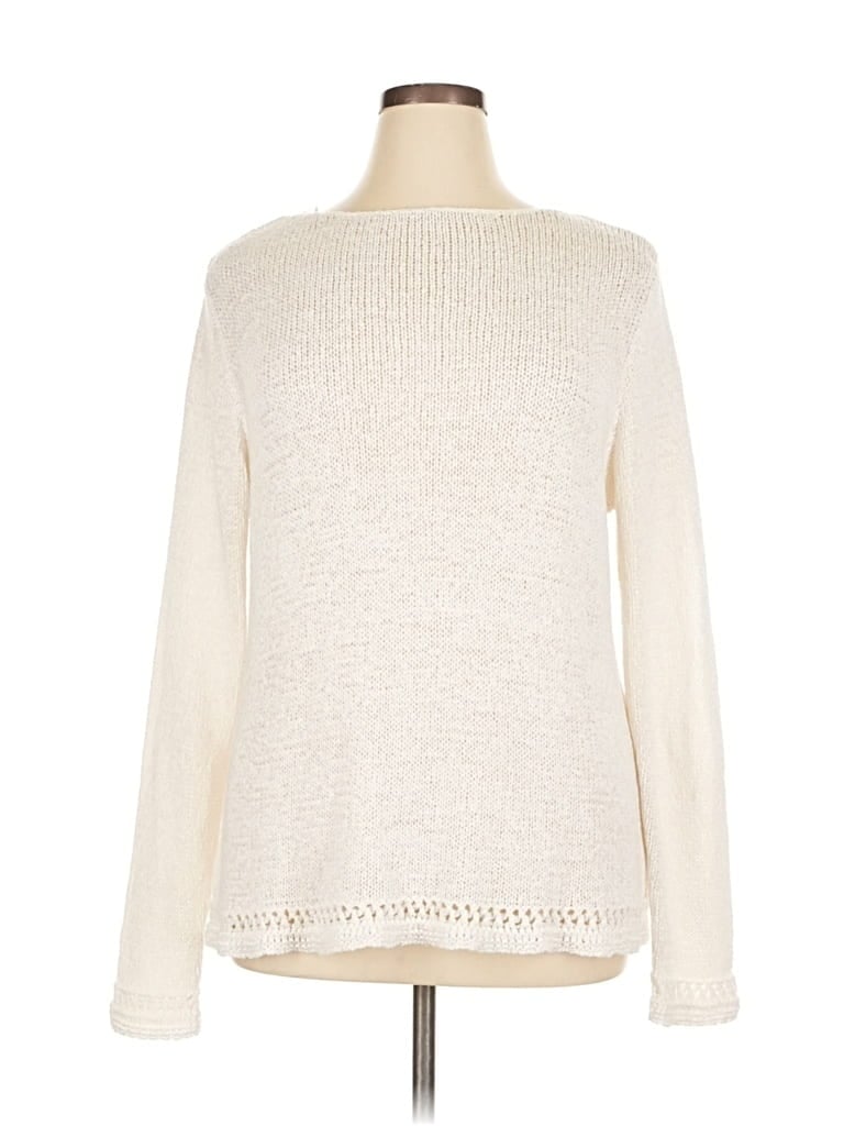 Pre-owned Chadwicks Pullover Sweater In White