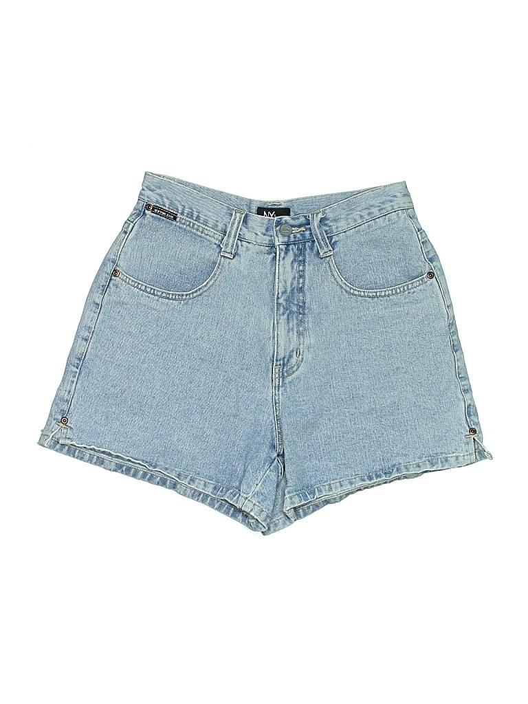 Pre-owned New York And Company Denim Shorts In Blue