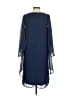 Marina 100% Polyester Solid Blue Cocktail Dress Size 4 - photo 2
