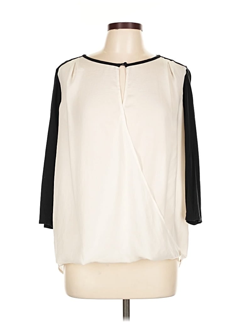 Pre-owned Express Long Sleeve Blouse In Black