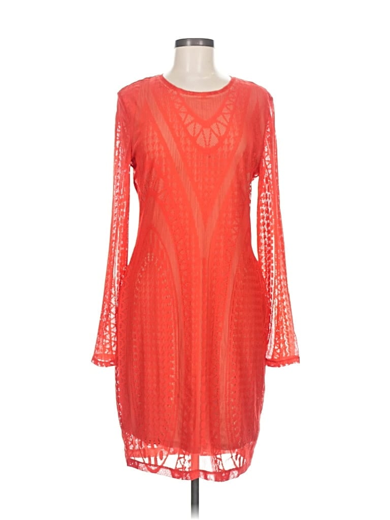Pre-owned Bcbgmaxazria Cocktail Dress In Red