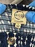 205 Collins Checkered-gingham Blue Jumpsuit Size L - photo 4