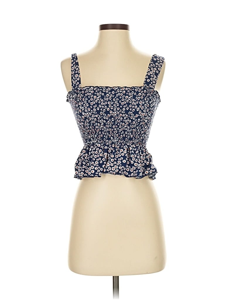 Click to view more detailed imagery on our partner's website Pre-owned Urban Outfitters Tank Top Blue Sweetheart Neckline Tops