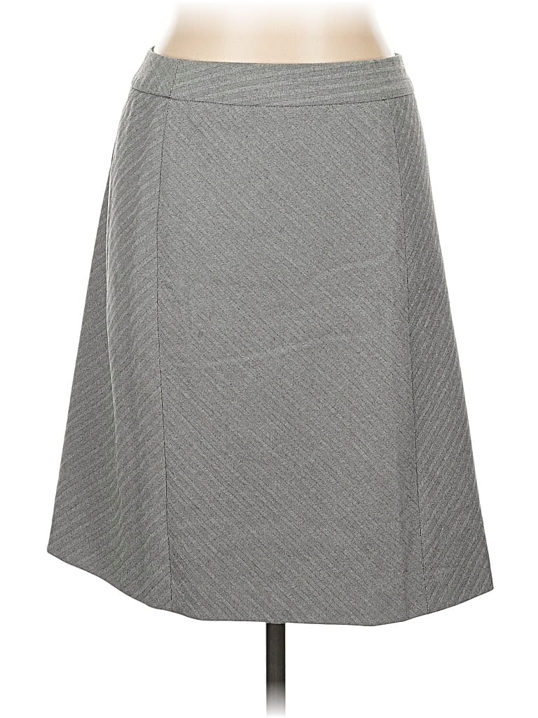 Pre-owned Ann Taylor Casual Skirt In Gray