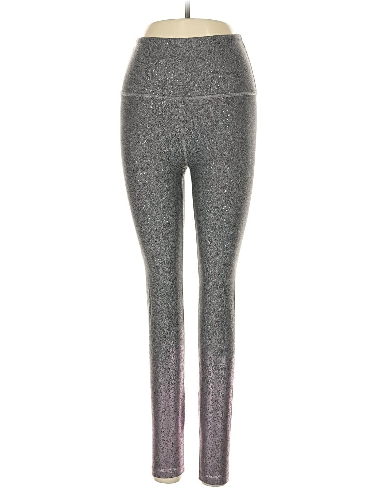Pre-owned Beyond Yoga Yoga Pants In Silver