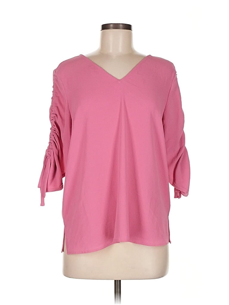 Click to view more detailed imagery on our partner's website Pre-owned Cece 3/4 Sleeve Blouse In Pink