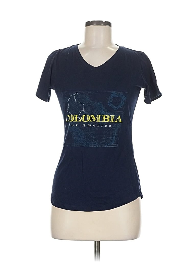 Pre-owned Assorted Brands Short Sleeve T-shirt In Blue