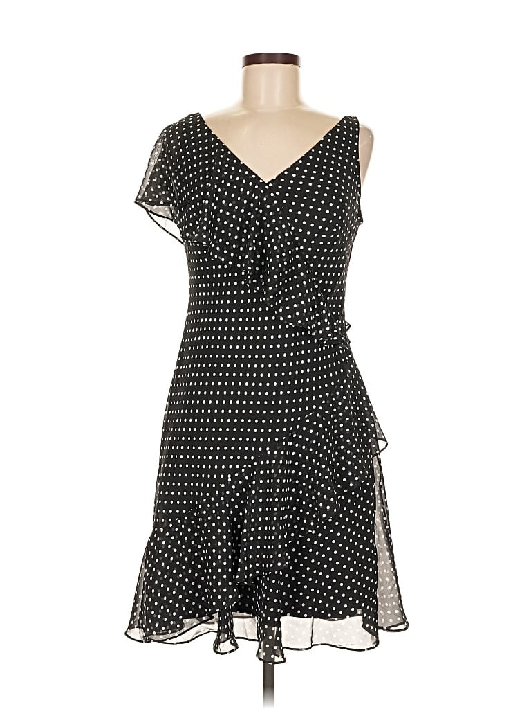 Pre-owned Chaps Casual Dress In Black