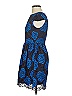 Alice + Olivia Graphic Blue Cocktail Dress Size 0 - photo 5