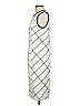 Carlisle Plaid Ivory White Casual Dress Size 8 - photo 5