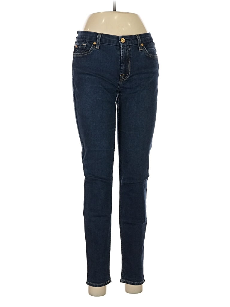 Pre-owned 7 For All Mankind Jeans In Blue