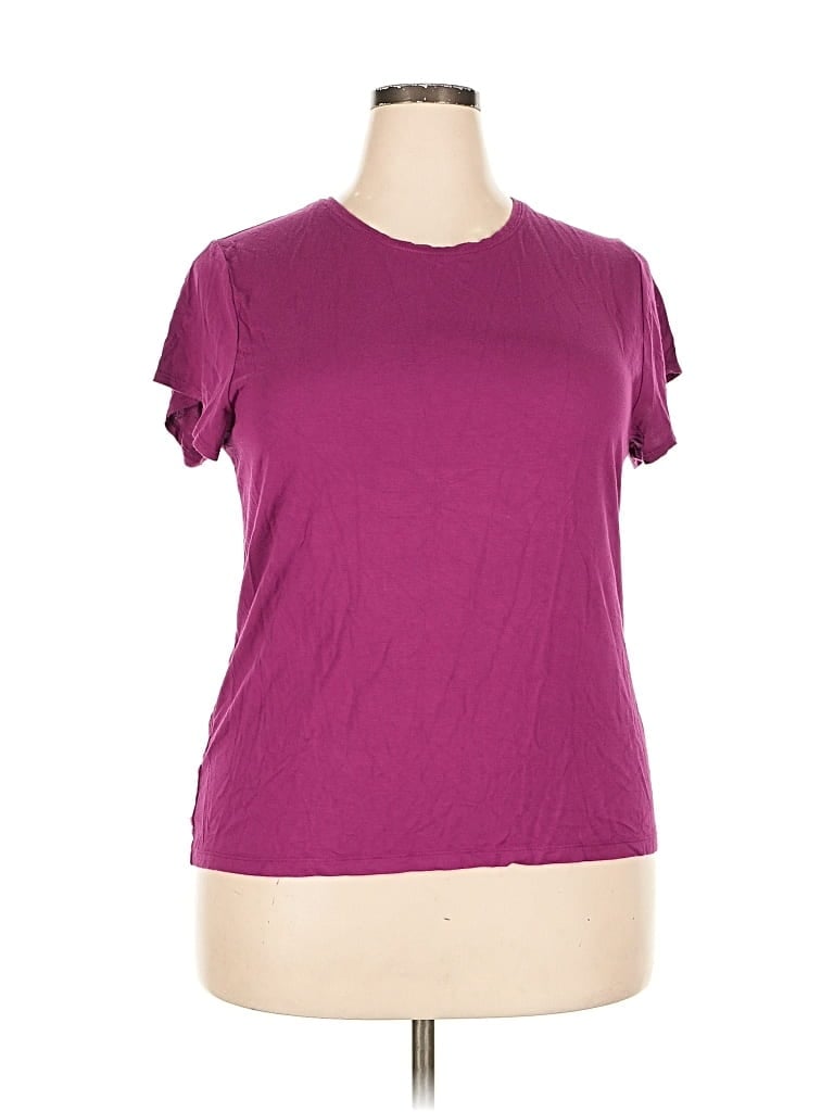 Pre-owned J.crew 365 Active T-shirt In Purple