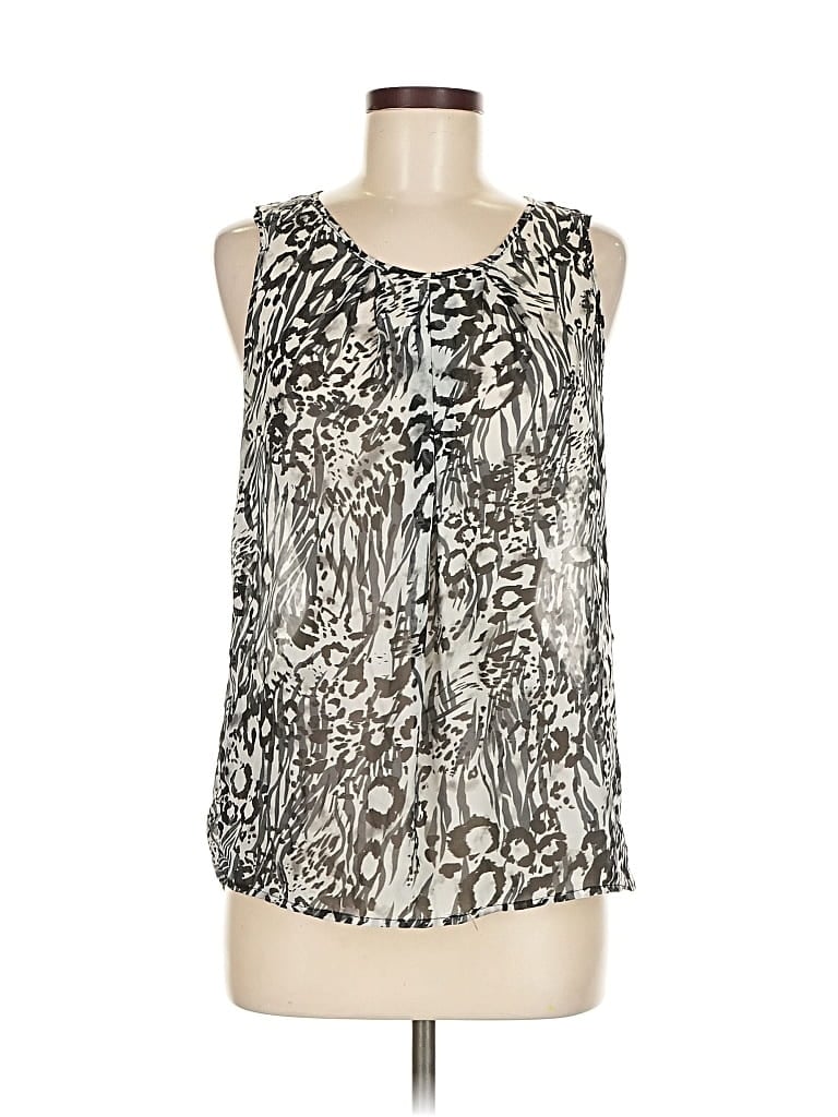 Pre-owned Bobbie Brooks Tank Top Silver Halter Neckline Tops