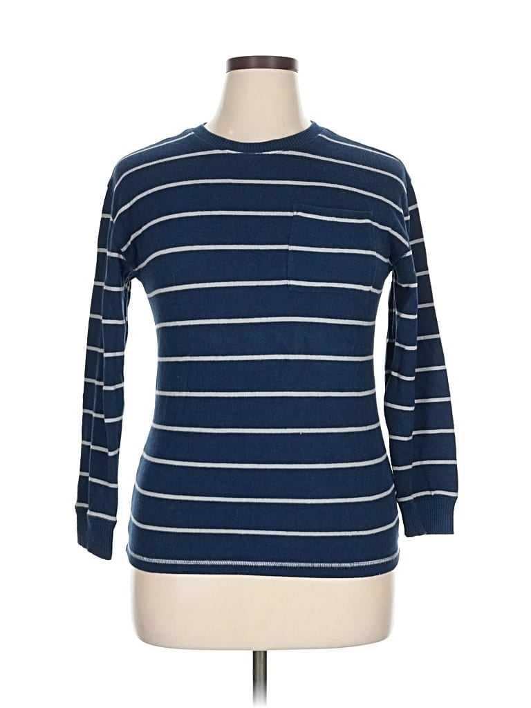 Pre-owned Old Navy 3/4 Sleeve T-shirt In Blue